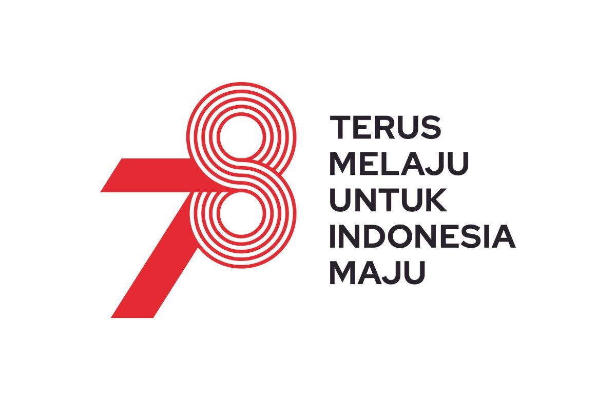 LOGO Resmi HUT ke-78 RI - Putih