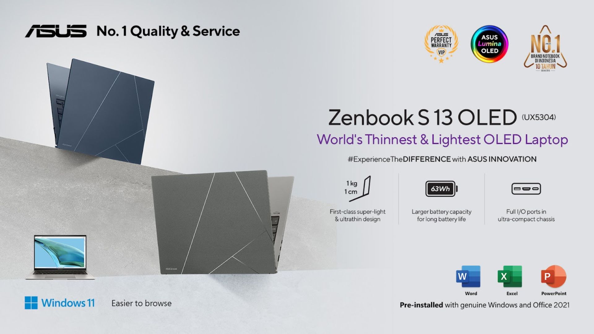 Zenbook S 13 OLED UX5304 memastikan Anda dapat mengadakan meeting online dengan lancar dan tanpa gangguan